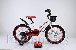 Детский облегченный велосипед Delta Prestige S 16'' + шлем (белый/красный)