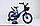 Детский облегченный велосипед Delta Prestige S 18'' + шлем (чёрно-синий), фото 2