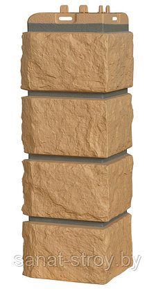 Угол Grand Line Колотый камень Design песочный со швом RAL 7006, фото 2