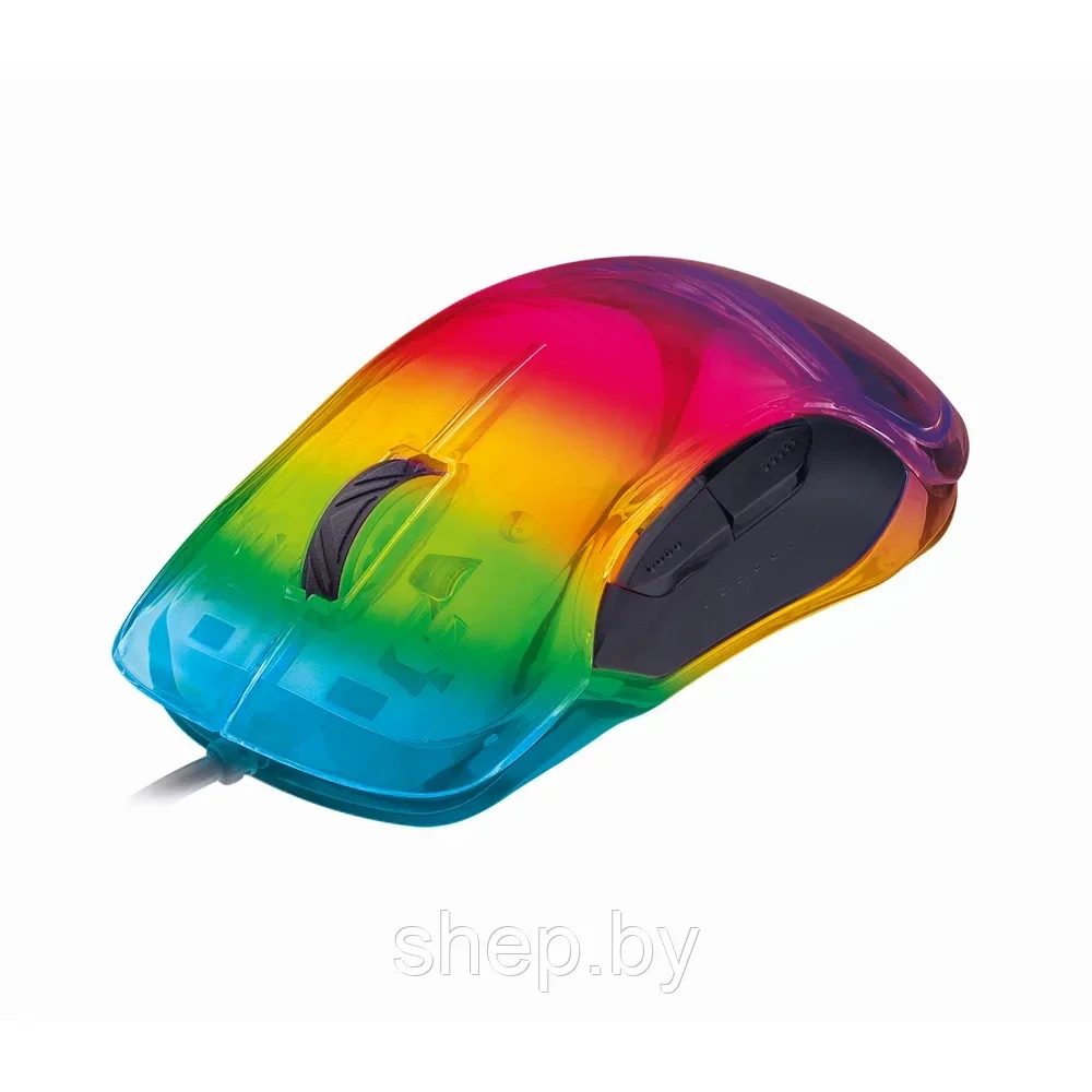 Мышь компьютерная игровая Perfeo CHAMELEON, оптическая, 8 кнопок, USB , RGB подсветка 6 цветов  PF_B4904