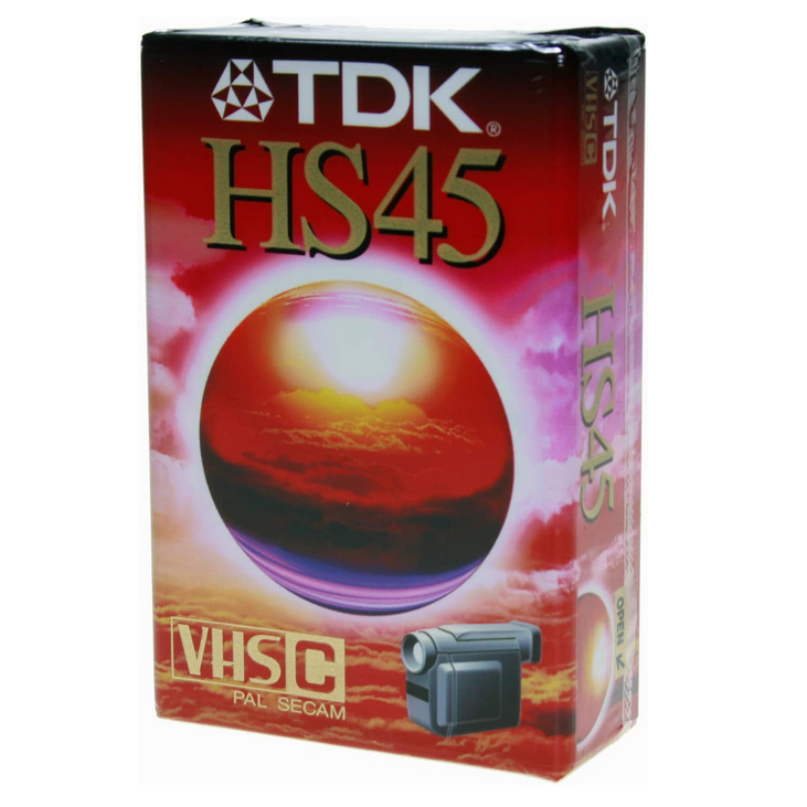 Видеокассета VHS-C - TDK HS45 (EC-45HSEN)