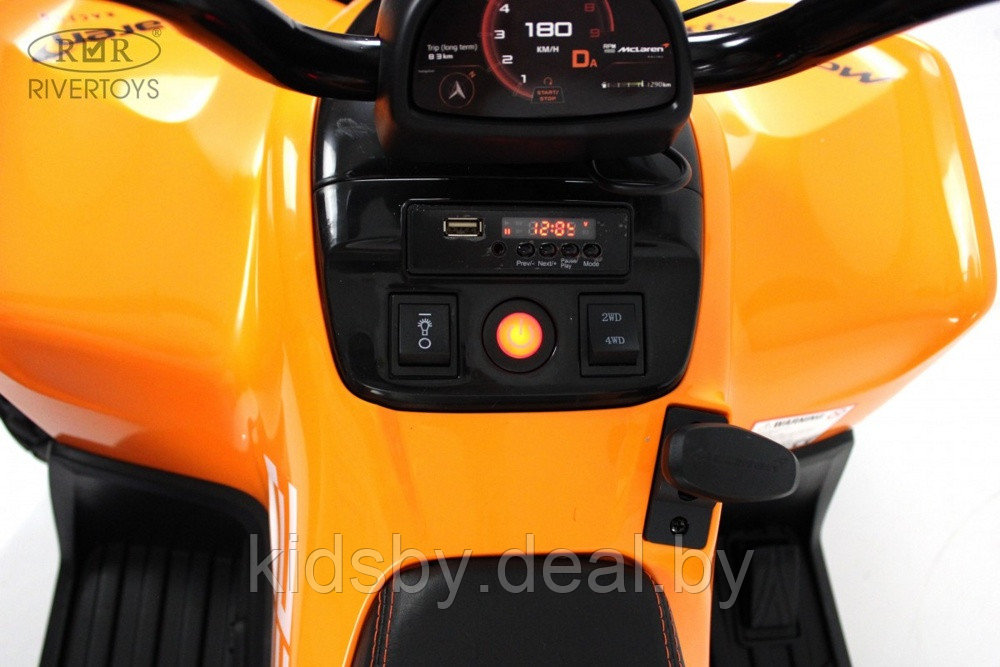Детский электроквадроцикл RiverToys McLaren JL212 Арт. P111BP (оранжевый) - фото 5 - id-p208194887