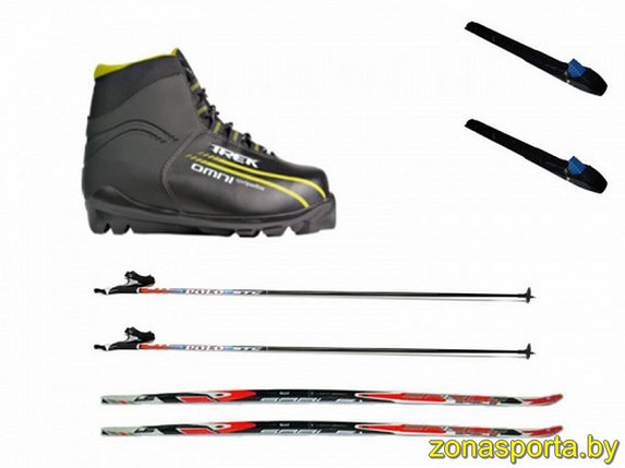 Комплект лыжный с креплением SNS, палками и ботинками Omni, фото 2
