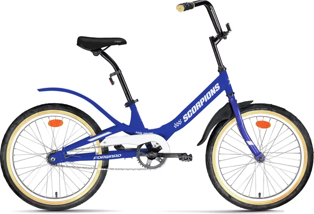 Детский велосипед Forward Scorpions 20 1.0 2022 (синий/серебристый) - фото 1 - id-p207374746