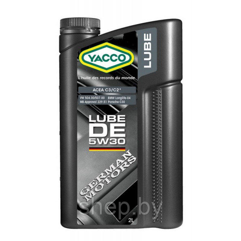 Моторное масло YACCO 5W30 LUBE DE 2L - фото 1 - id-p208221882