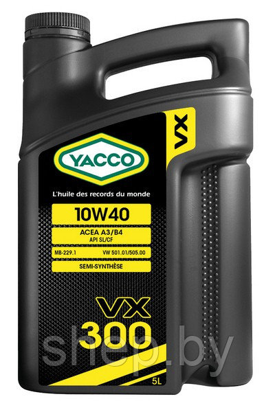 Моторное масло Yacco VX 300 10W40 5L - фото 1 - id-p208221966