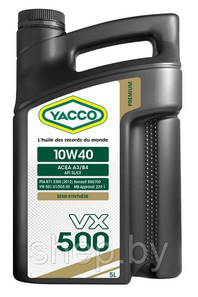Моторное масло YACCO 10W40 VX 500 5L - фото 1 - id-p208221974