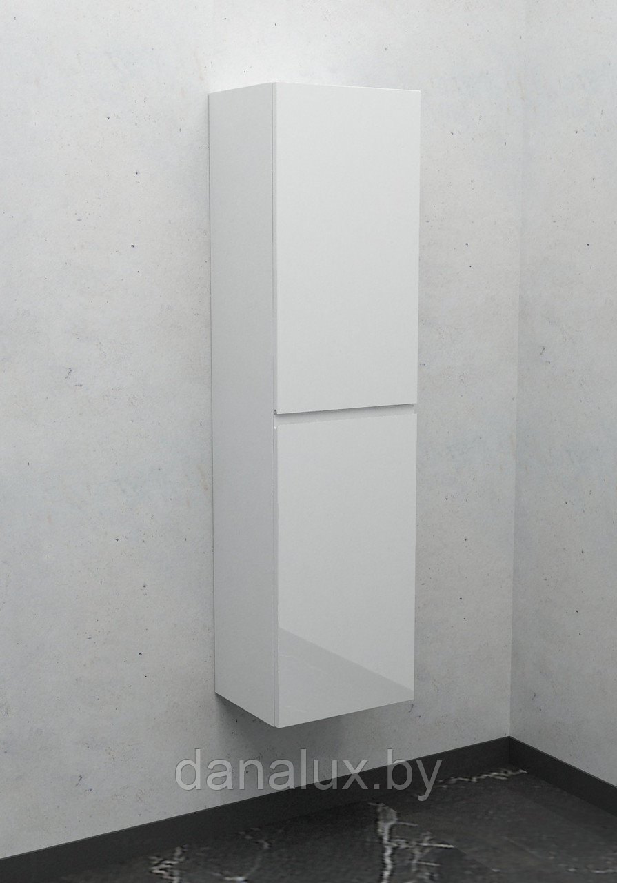 Шкаф-пенал подвесной Дана Лидер 20 П с дверцами (белый) левый - фото 1 - id-p208222069