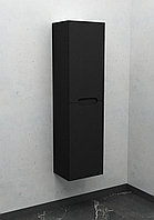 Шкаф-пенал подвесной Дана Венеция 20 П с дверцами (черный) левый