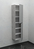 Шкаф-пенал подвесной Дана Каскад 20 П с дверцами (бетон чикаго/оникс серый) правый