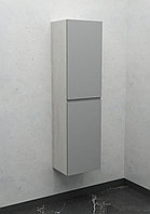 Шкаф-пенал подвесной Дана Каскад 25 П с дверцами (сосна касцина/оникс серый) левый