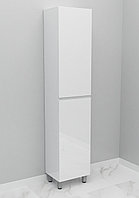 Шкаф-пенал напольный Дана Лидер 25 Н с дверцами (белый) левый