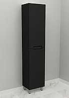 Шкаф-пенал напольный Дана Венеция 20 Н с дверцами (черный) правый
