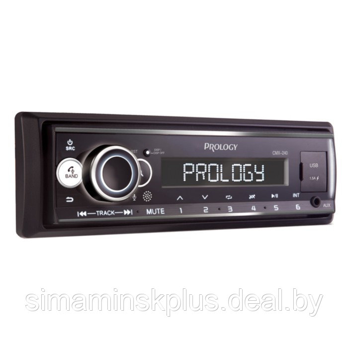 Автомагнитола PROLOGY CMX-240, 1DIN, USB/ FM/ BT, приложение OS Android/ iOS, RCA 4х55 Вт - фото 1 - id-p208222753