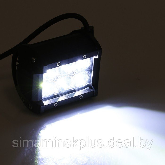 Противотуманная фара 6 LED, IP67, 18 Вт, 6000 К, 12-24 В, направленный свет - фото 2 - id-p208222766