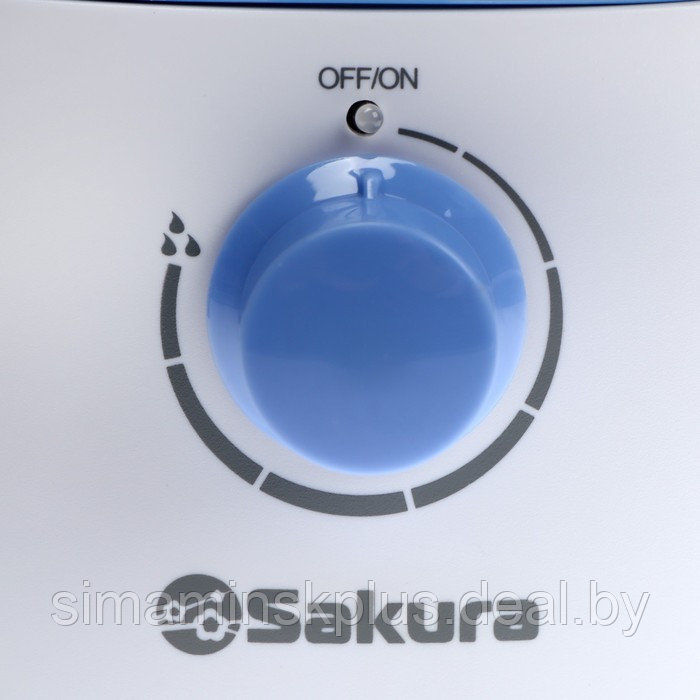 Увлажнитель воздуха Sakura SA-0609WBL, ультразвуковой, 18 Вт, 2 л, до 18 м2, бело-голубой - фото 3 - id-p208223323