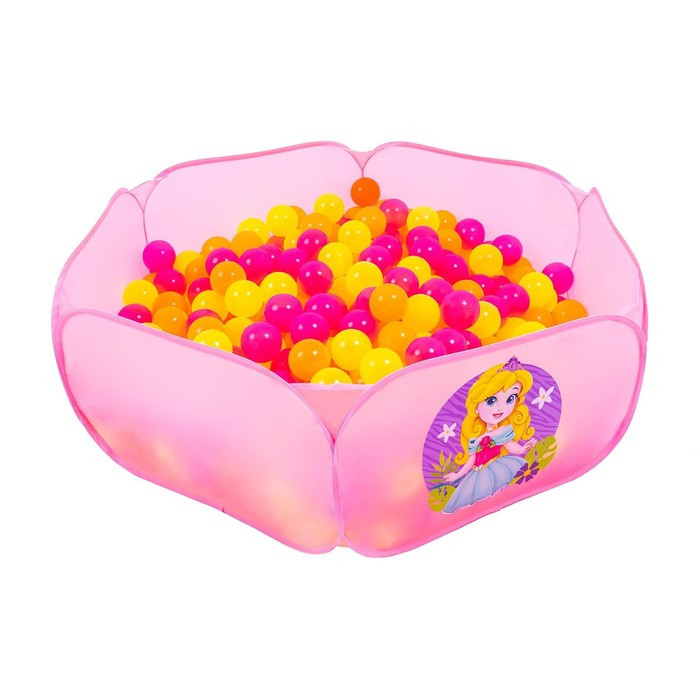 Набор шаров «Флуоресцентные» 500 штук, цвета оранжевый, розовый, лимонный - фото 1 - id-p208227204