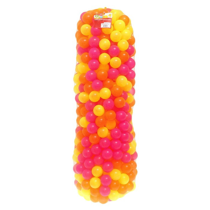 Набор шаров «Флуоресцентные» 500 штук, цвета оранжевый, розовый, лимонный - фото 10 - id-p208227204