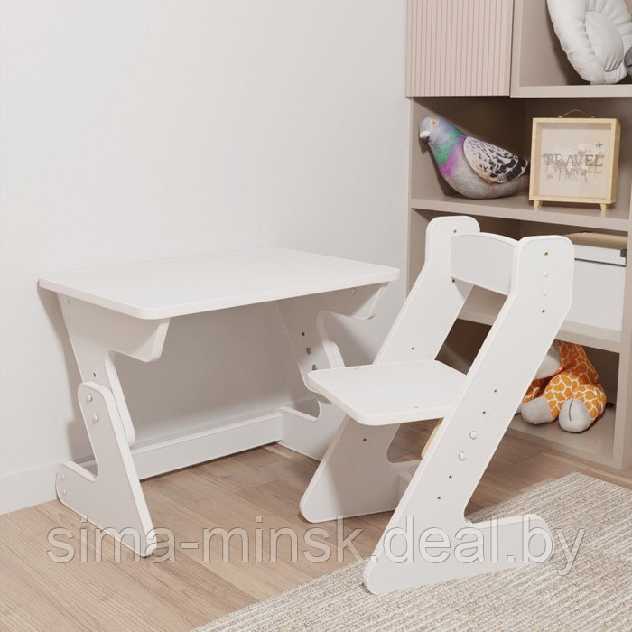 Растущий детский комплект мебели, стол, стул - фото 8 - id-p208226042