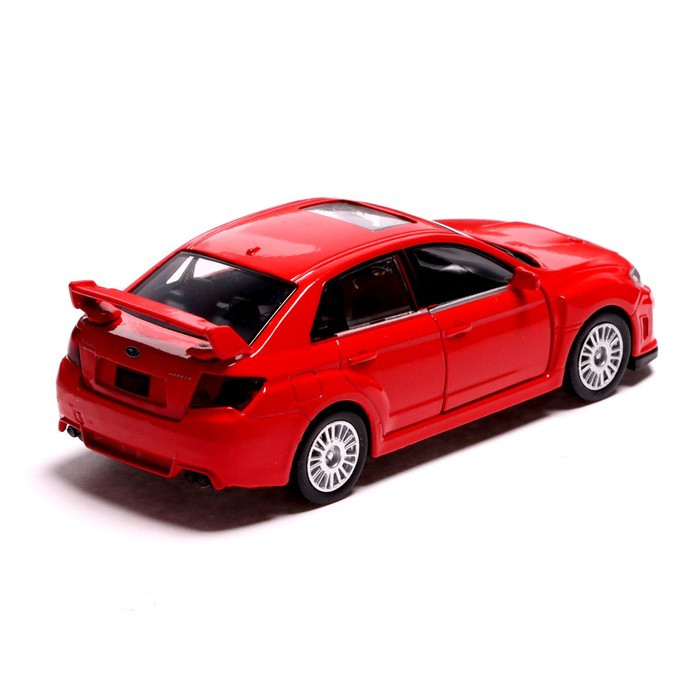 Машина металлическая SUBARU WRX STI, 1:32, инерция, открываются двери, цвет красный - фото 3 - id-p208230034