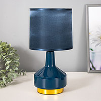Настольная лампа Берта E14 40Вт синий 14х14х30,5 см