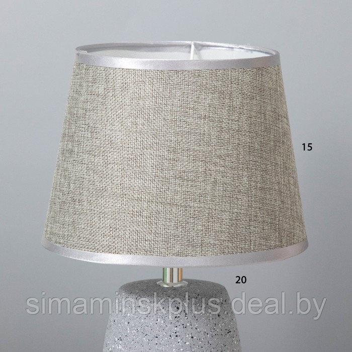 Настольная лампа Дива E14 40Вт серый 22х22х34 см - фото 4 - id-p208228663