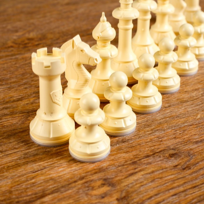 Шахматные фигуры обиходные "Айвенго", король h-10 см, без доски, в картонной упаковке - фото 3 - id-p208230204
