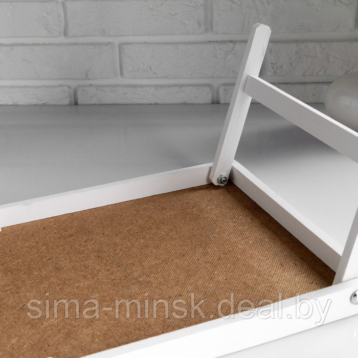 Столик для завтрака "Ренессанс", белый, 50×30 см - фото 3 - id-p208226249