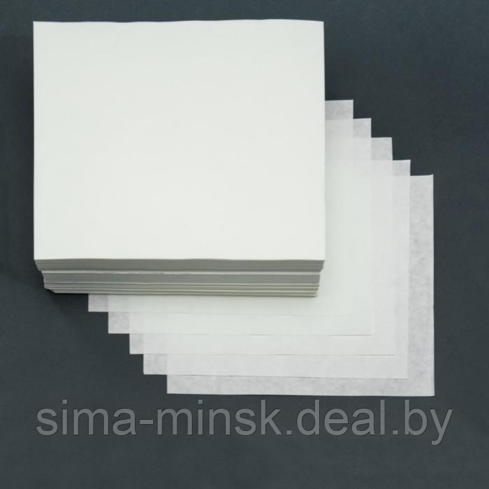 Бумага фильтровальная ФС-3 средней фильтрации, 200 х 200 мм, пачка 1 кг - фото 1 - id-p208227931