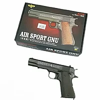 Детский Пистолет Кольт Colt металлический пневматический Air Soft Gun K116