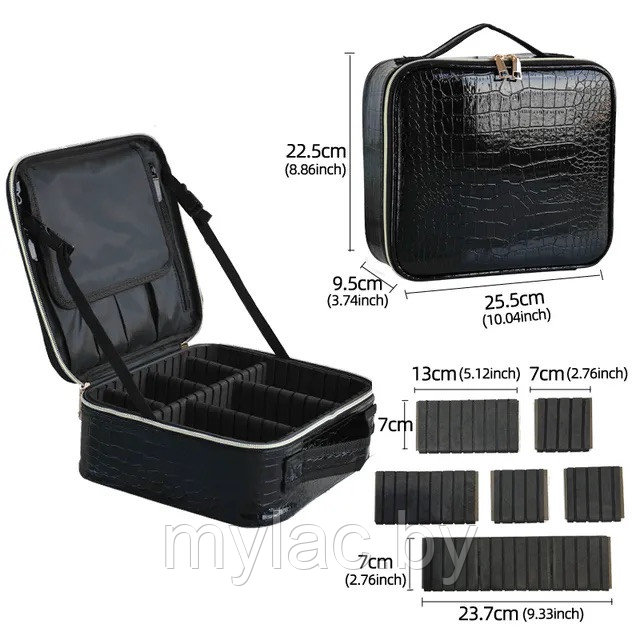 Кейс-сумка визажиста или бровиста, для кистей и косметики 1029 - фото 3 - id-p208230685