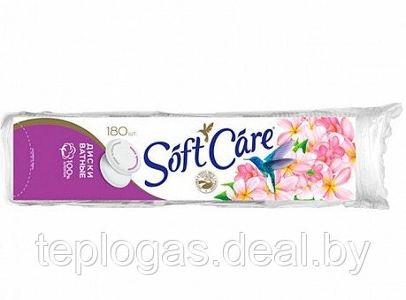 Ватные диски Soft care 180 шт/1946 - фото 1 - id-p207902433