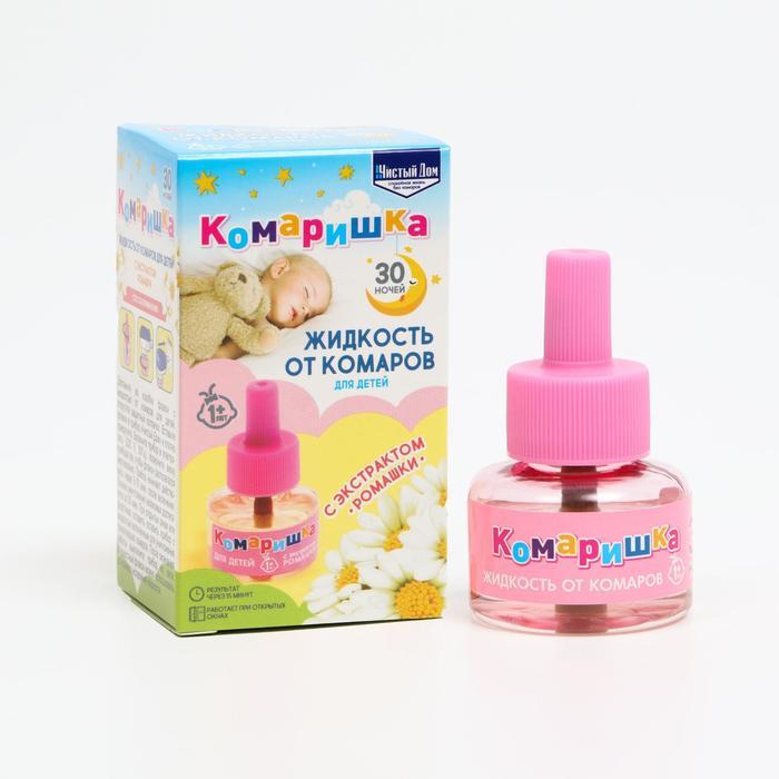 Чистый Дом ЖИДКОСТЬ от комаров Комаришка - 30 ночей