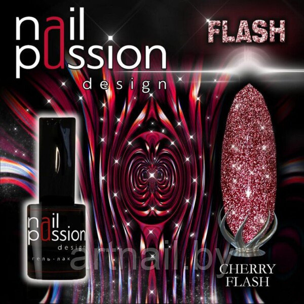 Гель-лак cherry flash NailPassion, 10мл