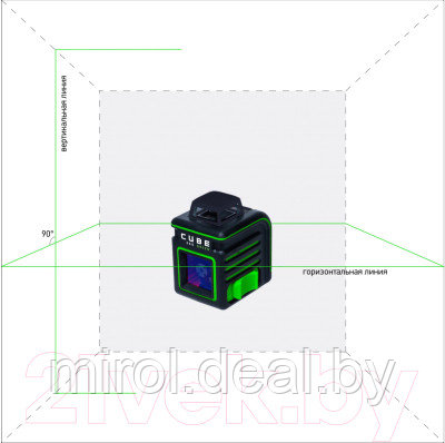 Лазерный нивелир ADA Instruments Cube 360 Basic Edition Green / A00672 - фото 5 - id-p208236088