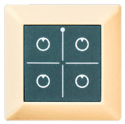 Выключатель беспроводной PU-411 (универсальный сенсорный) бежевый