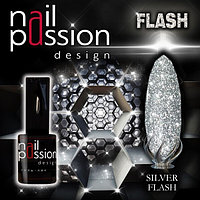 Гель-лак silver flash NailPassion, 10мл