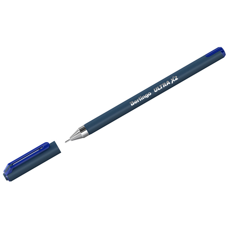 Ручка шариковая Berlingo "Ultra X2" синяя, 0,7мм, игольчатый стержень CBp_07279 - фото 1 - id-p208237172