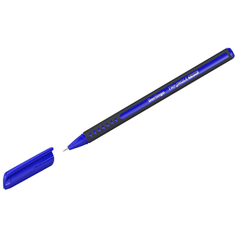 Ручка шариковая Berlingo "Triangle Twin" синяя, 0,7мм, игольчатый стержень CBp_07283