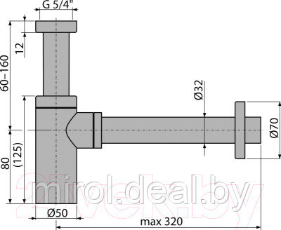 Сифон Alcadrain Design A400 - фото 2 - id-p208242696