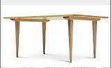 Мебельные опоры (МО 5 ) для стола из дуба. Ширина 500 мм. Высота 720 мм. Шлифованные под покрытие., фото 7