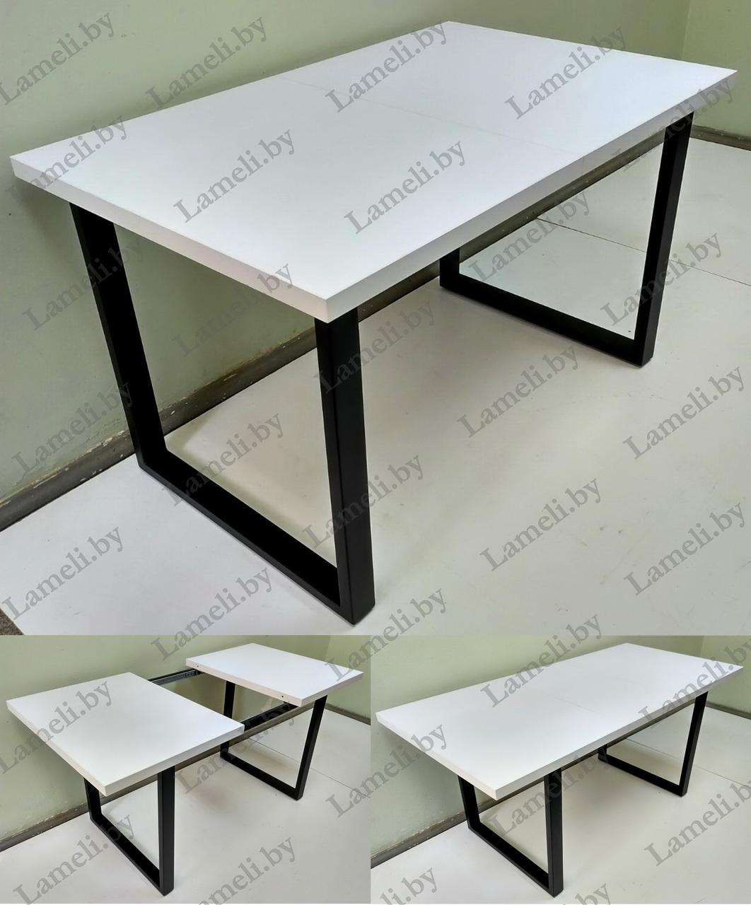 РАЗДВИЖНОЙ стол из массива дуба, ЛДСП или постформинга на металлической раме серии О. ЛЮБОЙ размер и цвет. - фото 2 - id-p208248045