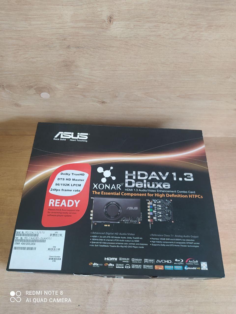 Внутренняя звуковая карта ASUS Xonar HDAV1.3 Deluxe (а.45-034885) - фото 4 - id-p208250638