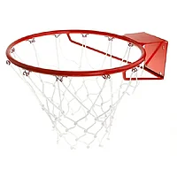 Кольцо баскетбольное 45 см с упором и сеткой
