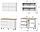 Кухонный гарнитур NN Мебель Токио 1,2 метра  белый текстурный/столешница в цвете Тростник, фото 4