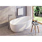 Смеситель напольный для отдельно стоящей ванны с душевым набором Deante Alpinia, хром, фото 4