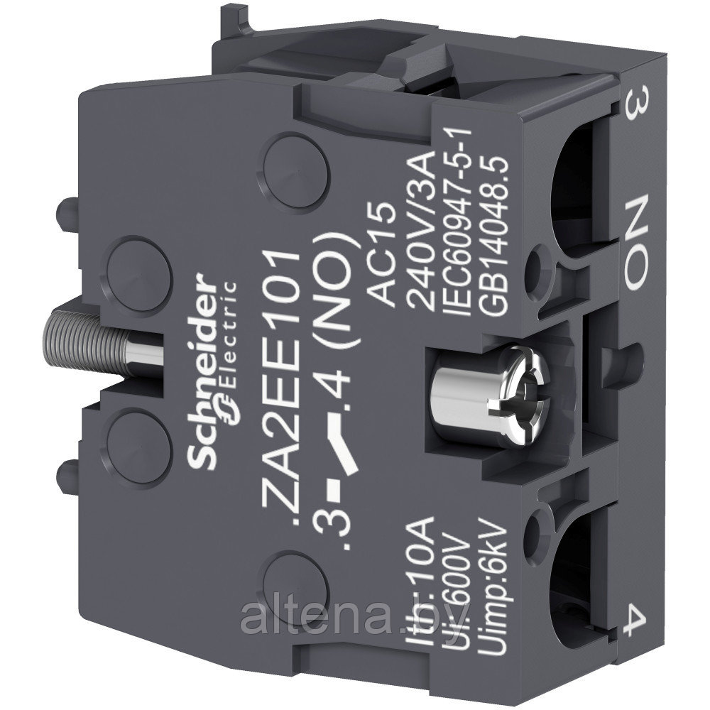 ZA2EE101 Контактный блок, 1НО, Schneider Electric - фото 1 - id-p208256974