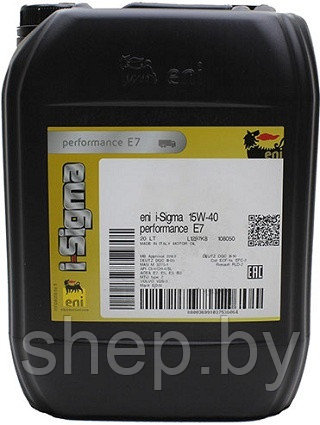 Моторное масло ENI 15W40 I-SIGMA PERFORMANCE E7 20L - фото 1 - id-p208259877