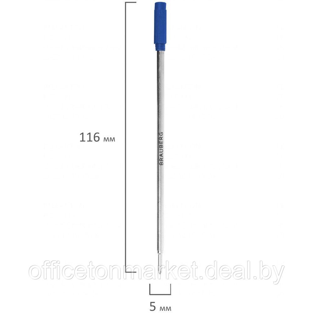 Стержень шариковый Brauberg "170201", 1.0 мм, 116 мм, синий - фото 3 - id-p208259588