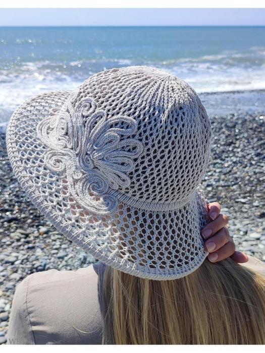 Шляпа женская пляжная летняя плетеная с широкими полями шляпка головной убор на лето от солнца - фото 3 - id-p208270414